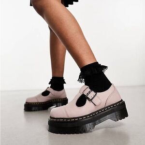 Dr. Martens Bethan Pisa Leather Platform Mary Jane Shoes